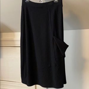 Eileen Fisher 100% wool 3/4 pocket skirt